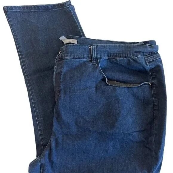 SALE Lisa Rinna Collection Womens Dark Wash Denim Jeans 26W Stretch Cotton Blend - Picture 1 of 9